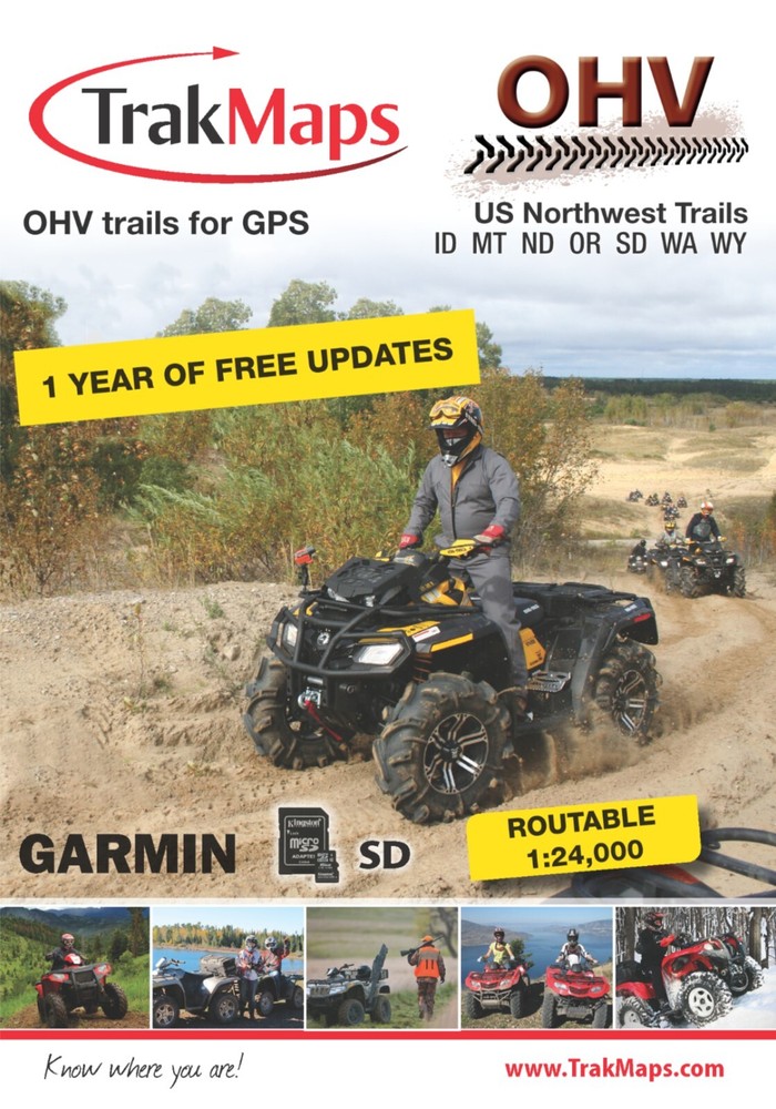 TrakMaps OHV US Northwest - Garmin GPS Map
