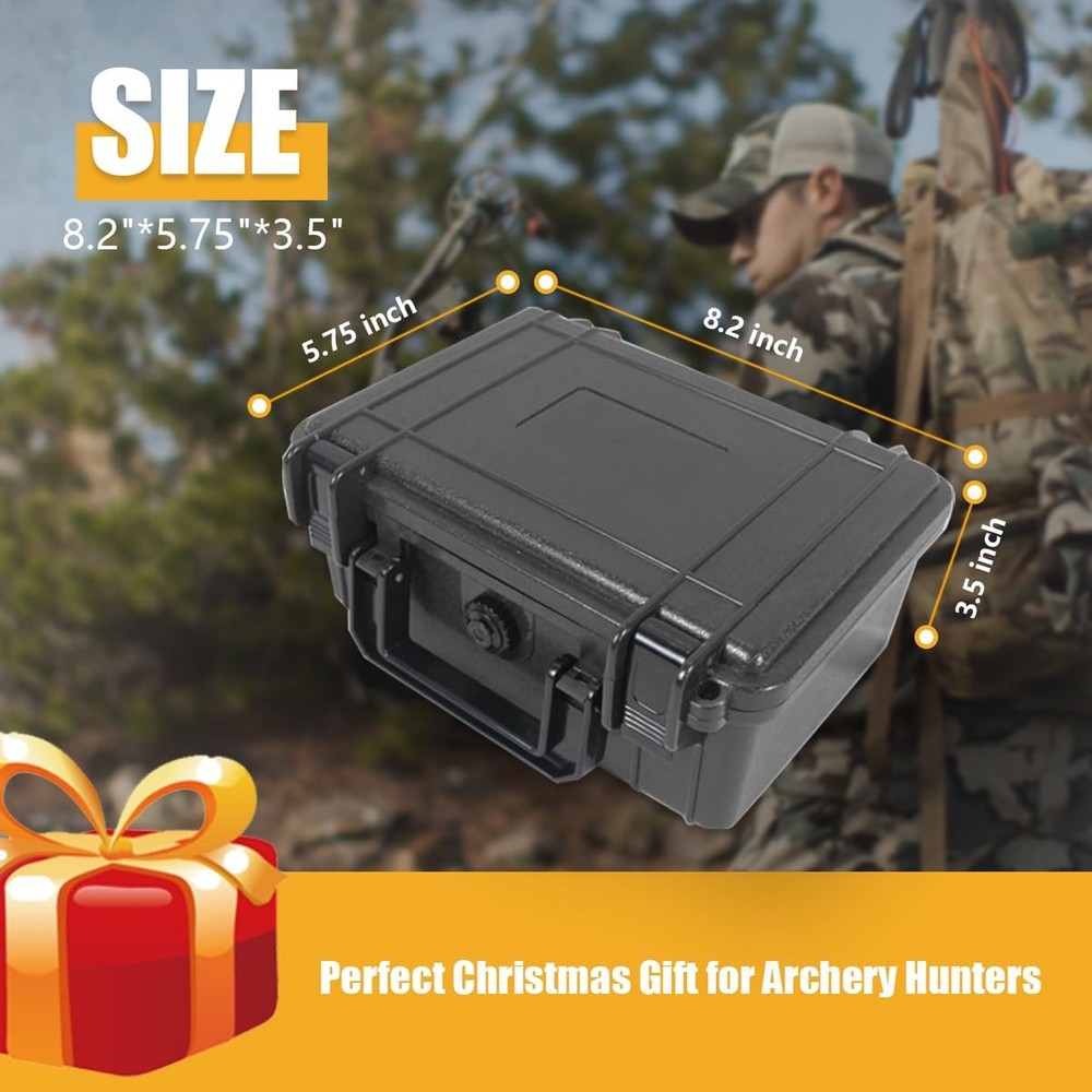 Archery Broadhead Case Arrows Box Hunting Accessory ABS Waterproof Storage Ho...