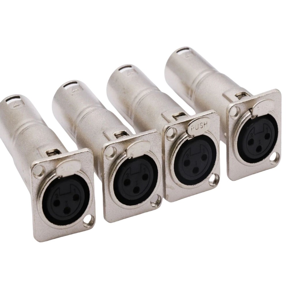 50 V Max. 2.5 mm² (14 AWG) Audio Studio Amp Panel Mount Connector Adapter Plug