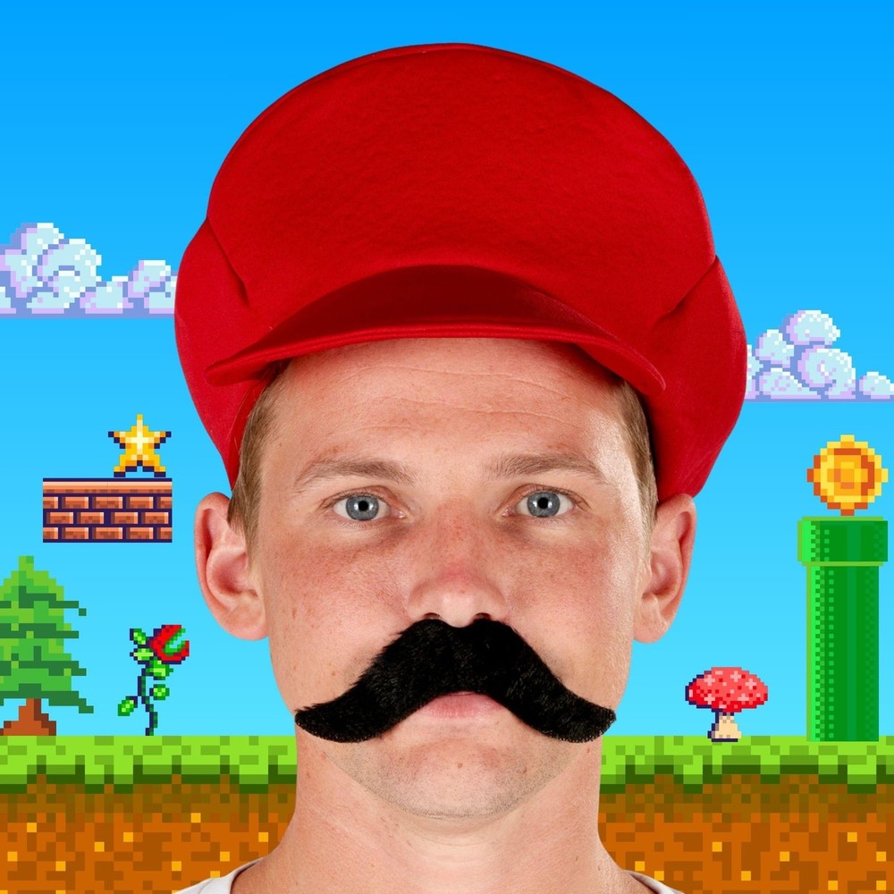 Moustache Single Pack Costume Accessory