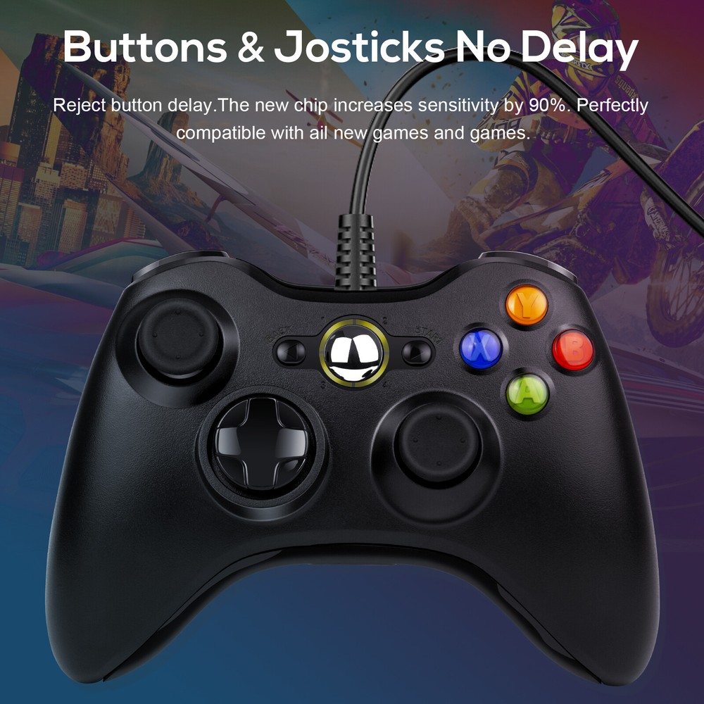 Wired/Wireless Controller Gamepad for Microsoft XBOX 360/Slim/E&360 Battery Pack