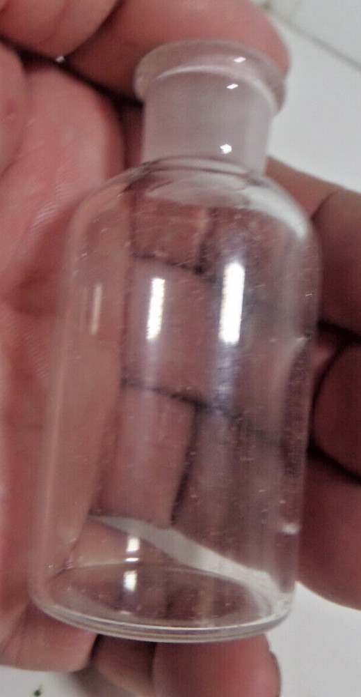 medicine unmarked ground stopper top bottle antique EMPTY