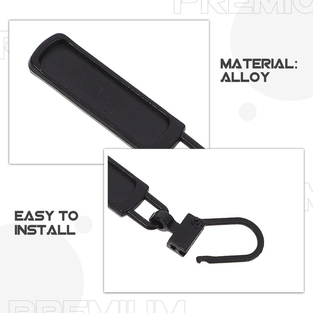 10 Pcs Zipper Tag Head Box School Bag Accessories Replacement Pull