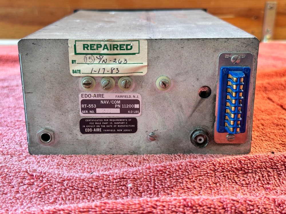 Edo-Aire Nav/Com RT-553A P/N 11200