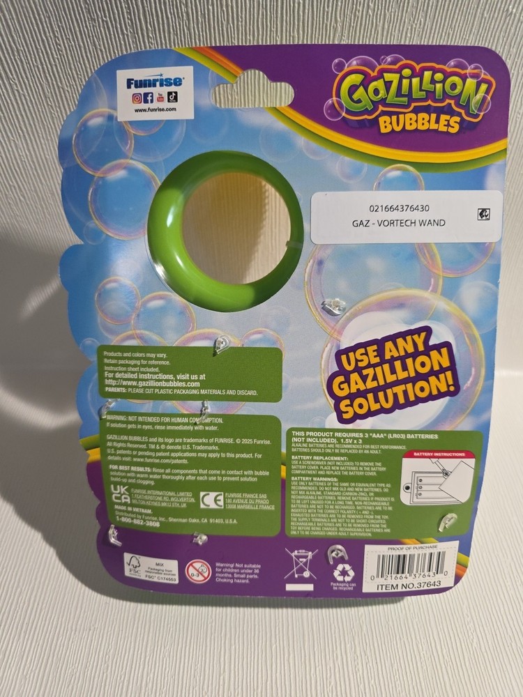 Gazillion Bubbles VorTech Wand Bubble Machine for Kids Bubble Maker Is Awesome!