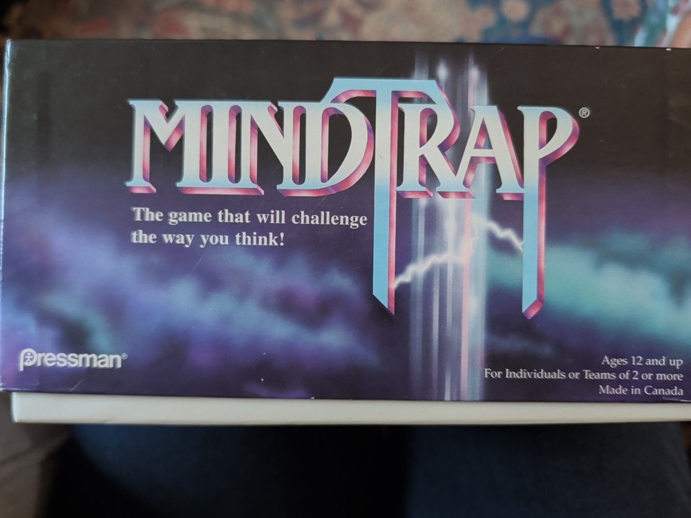 Complete MindTrap Card Game By Pressman 1996