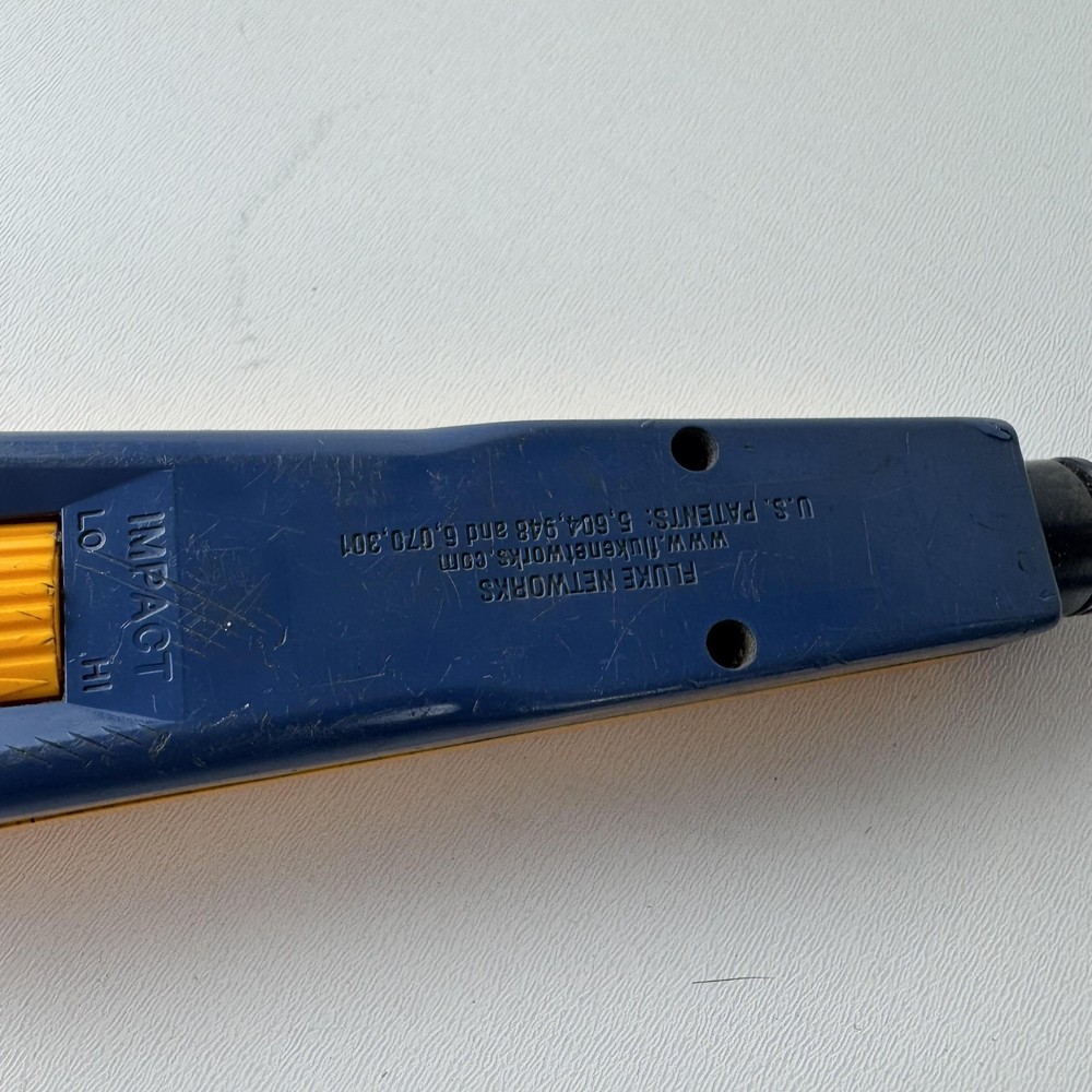 Fluke Networks D814 Impact Punch Down Tool Adjustable Cut Release Blade Wiring