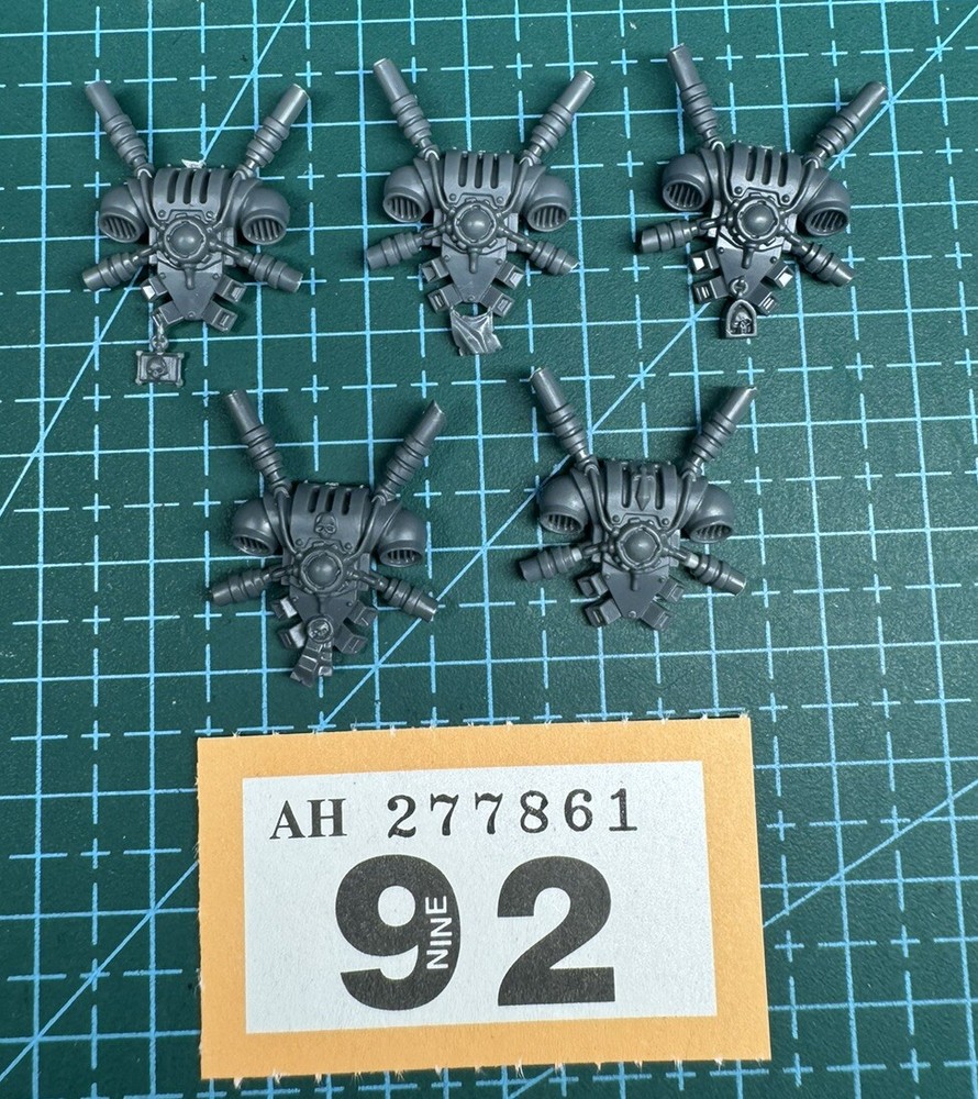 5 Grey Knights Interceptor Backpack Space Marine 40k Bits Heresy Primaris