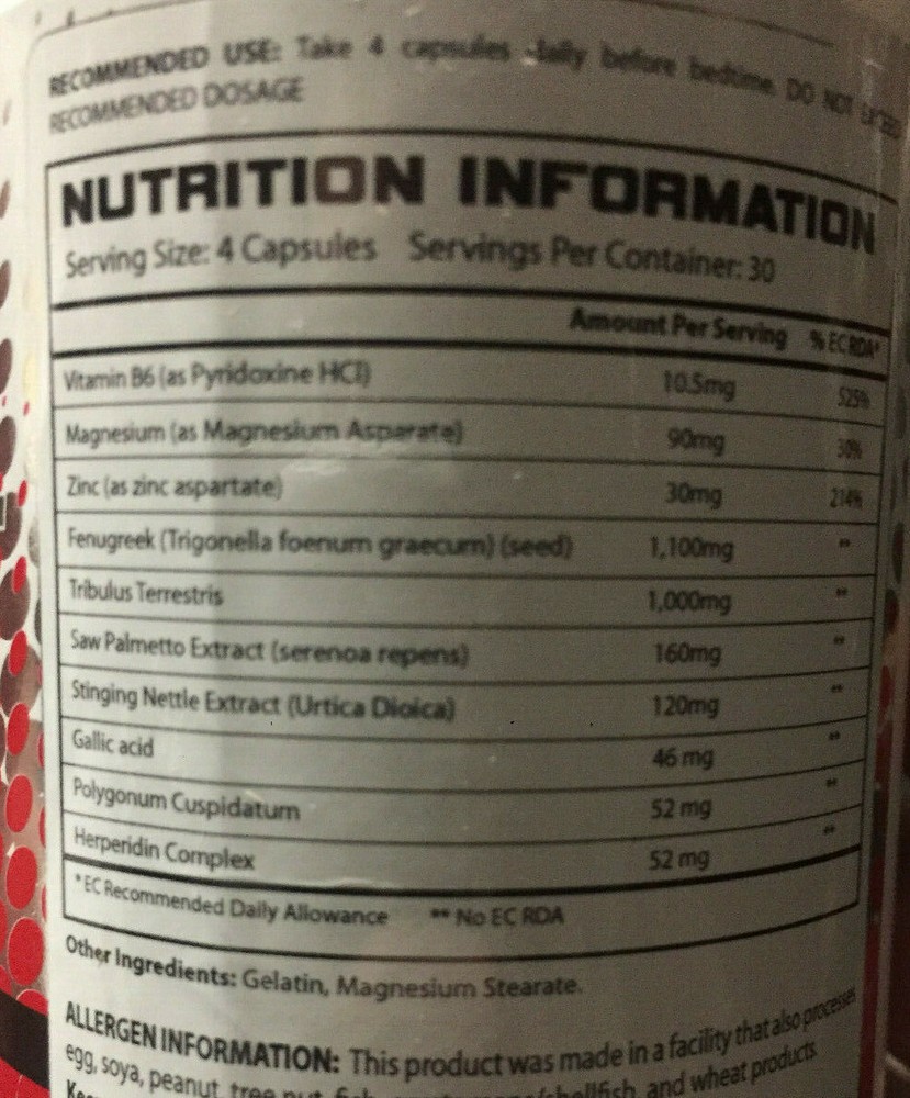 Hyper Strength Hyper Test Testosterone Booster Advanced Formula 120 Capsules