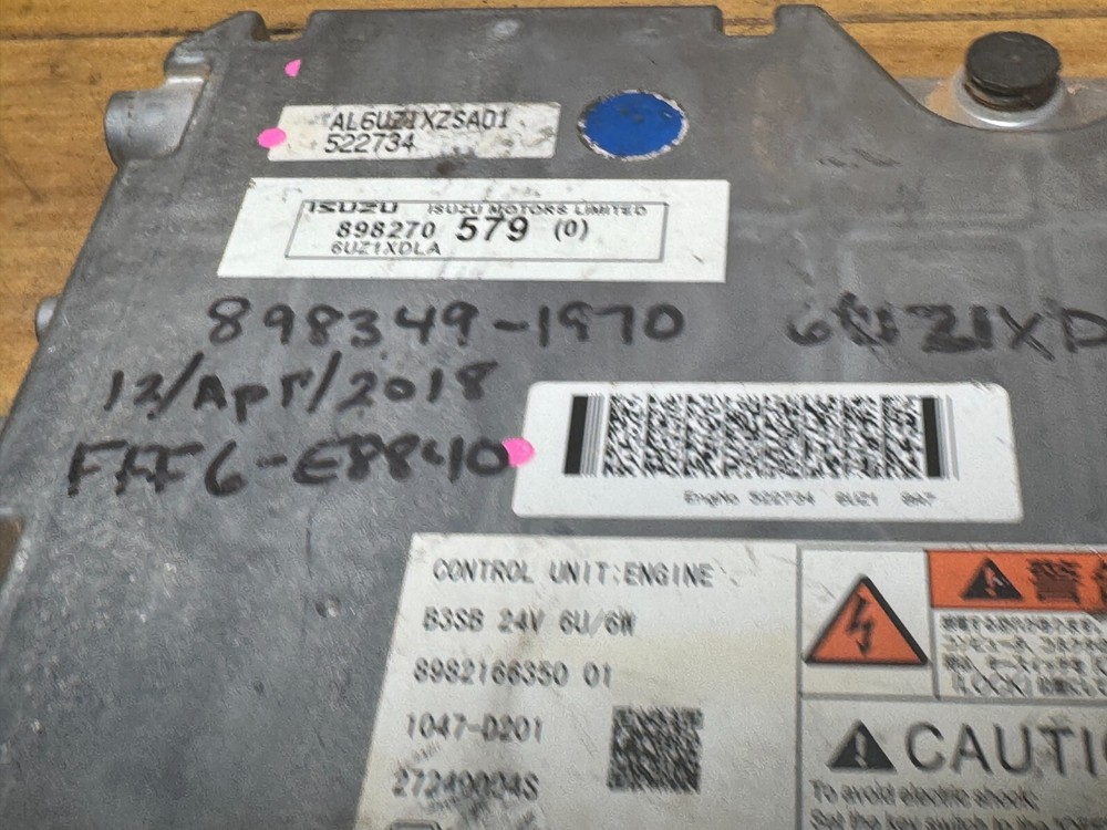 Isuzu ECM ECU 898270579 OEM Engine Control Module Diesel Computer Unit 6UZ1