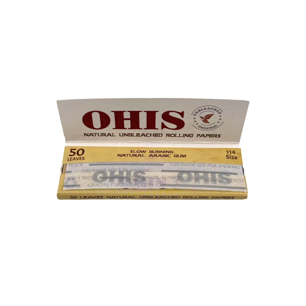 OHIS Natural 78mm Rolling Papers Full Box 24 Booklets