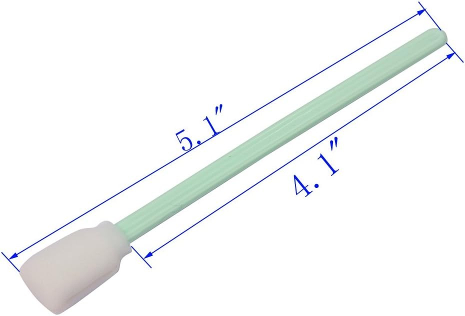 100 Foam Cleaning Swab Sticks for Printers