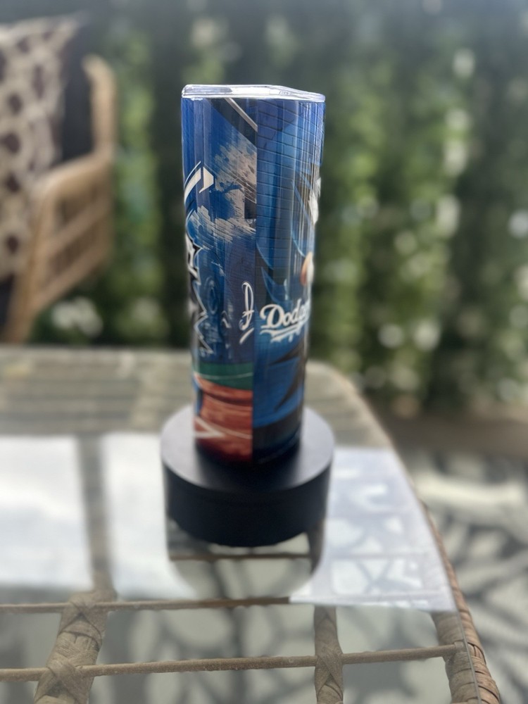 Dodgers Blue Baseball Hat Tumbler