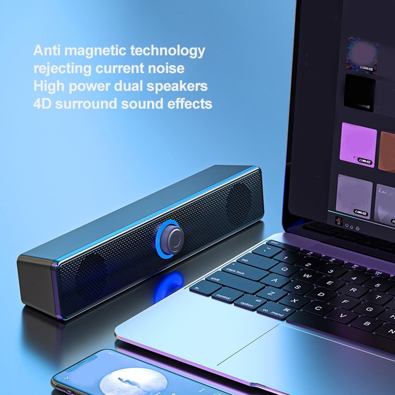 Wireless Speaker High-quality Sound USB Powered Wireless Wired Connectivity