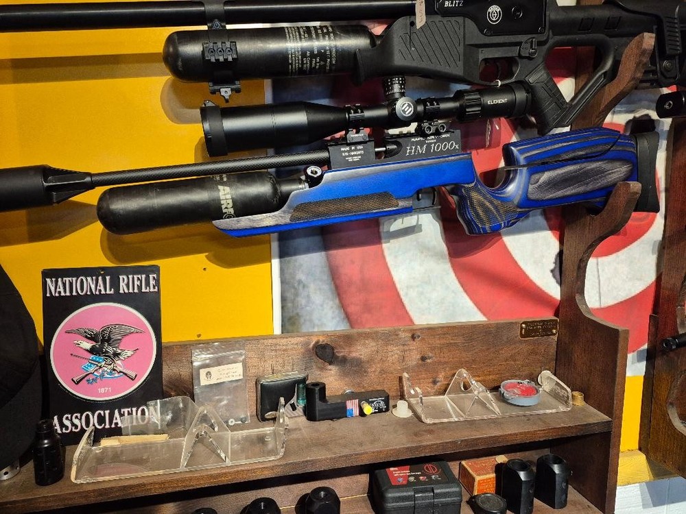 HM 1000X Rapid Air Custom Laminated stock with scope and case