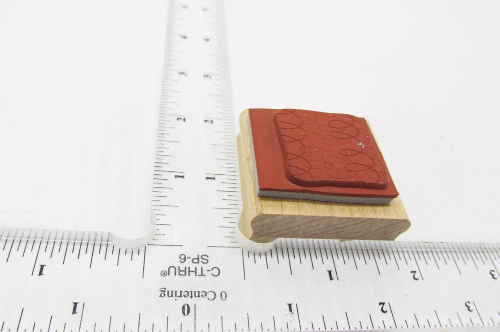 Loop De Loop Block Rubber Stamp - Stamp Set G09