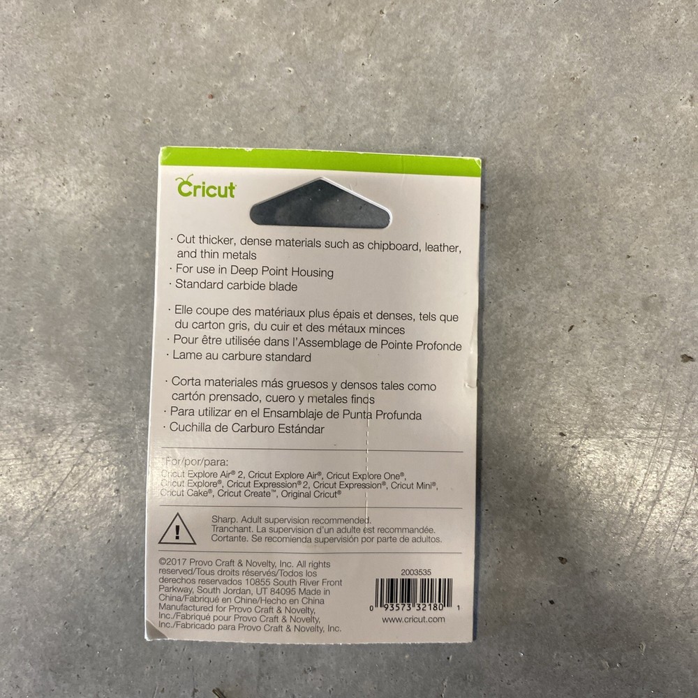 New Cricut Deep Point Blades 1.7mm