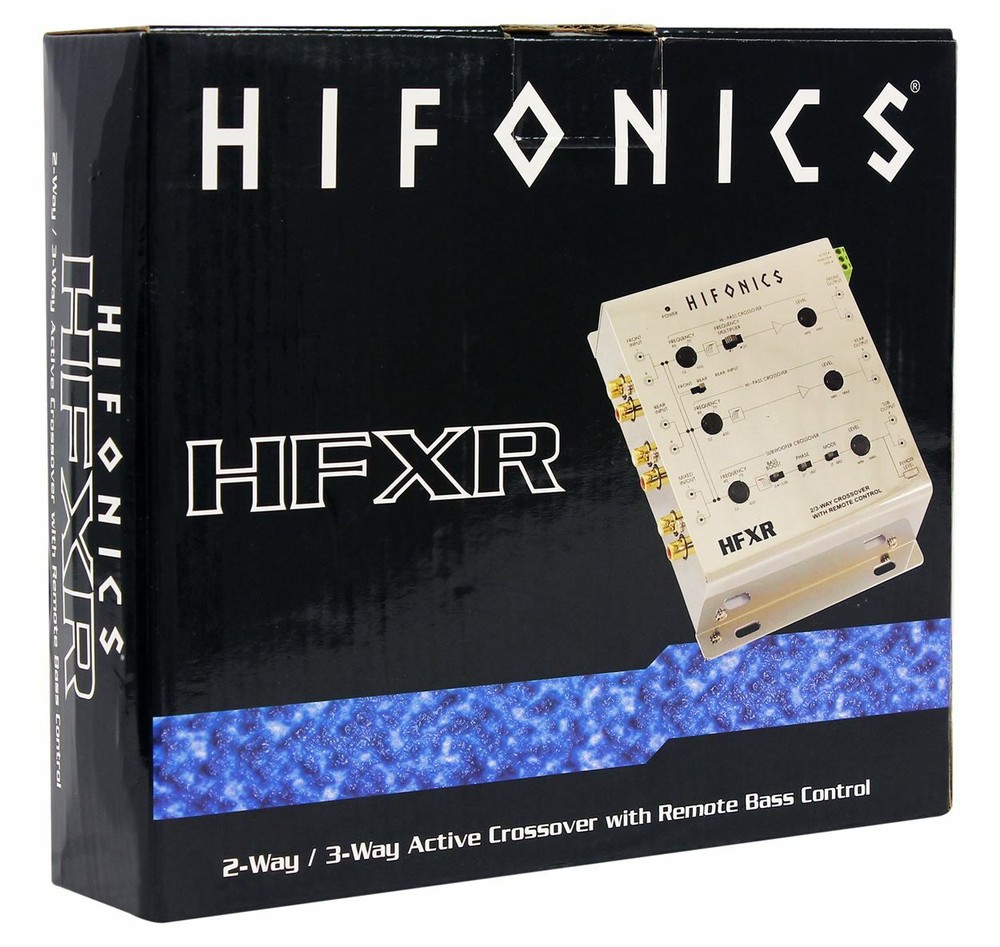 Hifonics HFXR 3-Way Active Crossover With Remote & 8.5 Volt Preamp Output