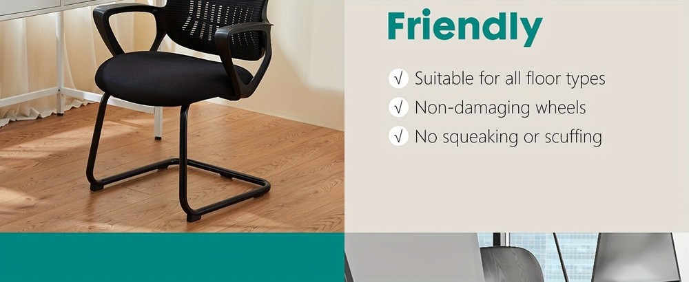 Sled Base Office Chair. Ergonomic. Mesh. For various spaces