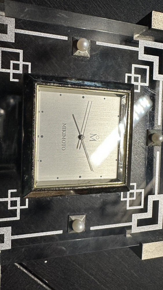 Mikimoto Table Clock
