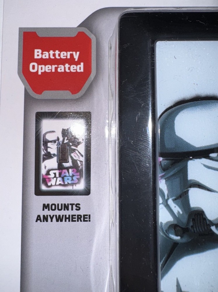 Star Wars Light Switch - Mountable LED Light w/Auto Shut Off, Batteries Required