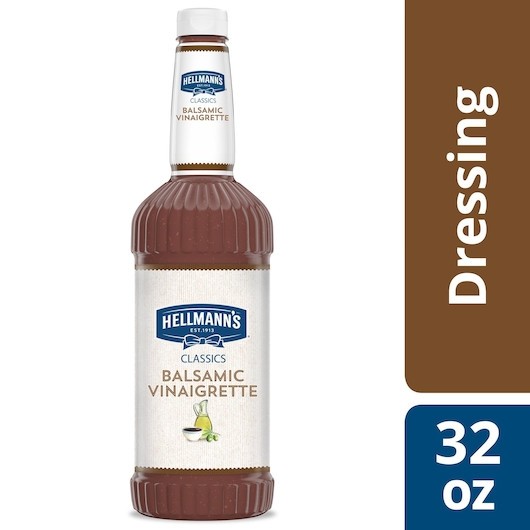 Hellmann s Classics Balsamic Vinaigrette Salad Bar Dressing Bottle, 32 Ounce, 6