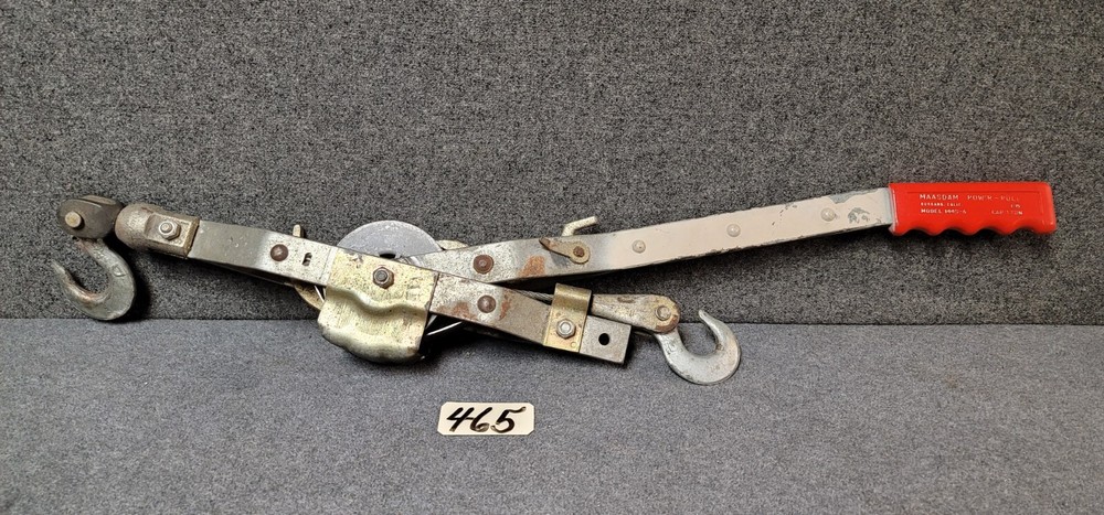 Winch Puller Come Along Power Pull 144S-6 1 Ton 12' Cable Length Used