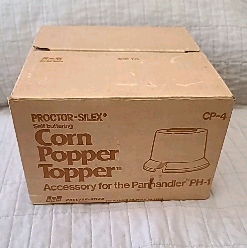 VINTAGE Proctor-Silex Panhandler Ph-1 Accessory: Corn Popper Topper EUC