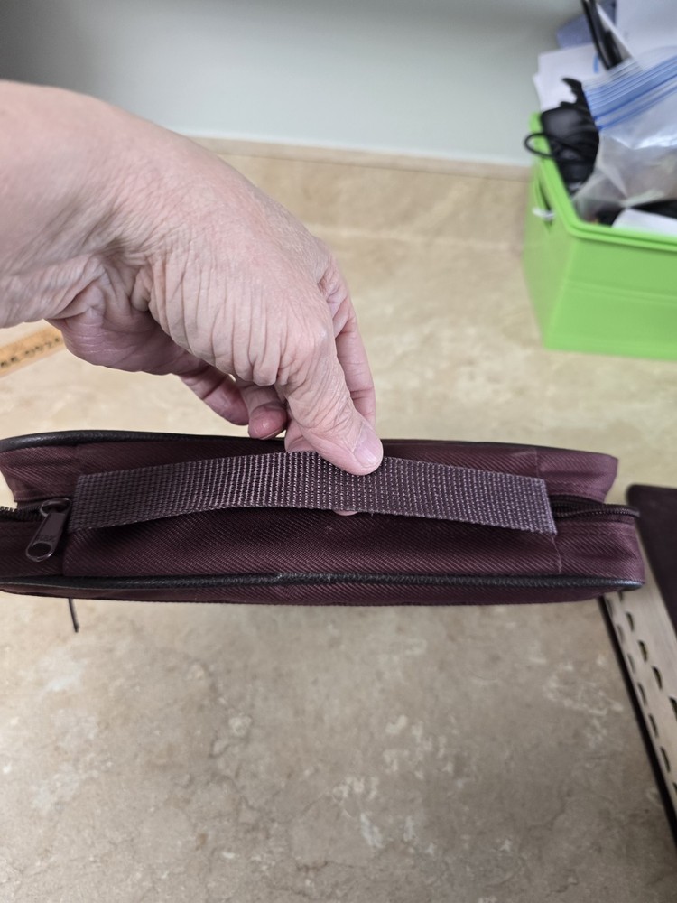 Burgundy Canvas Bible Organizer Cover
