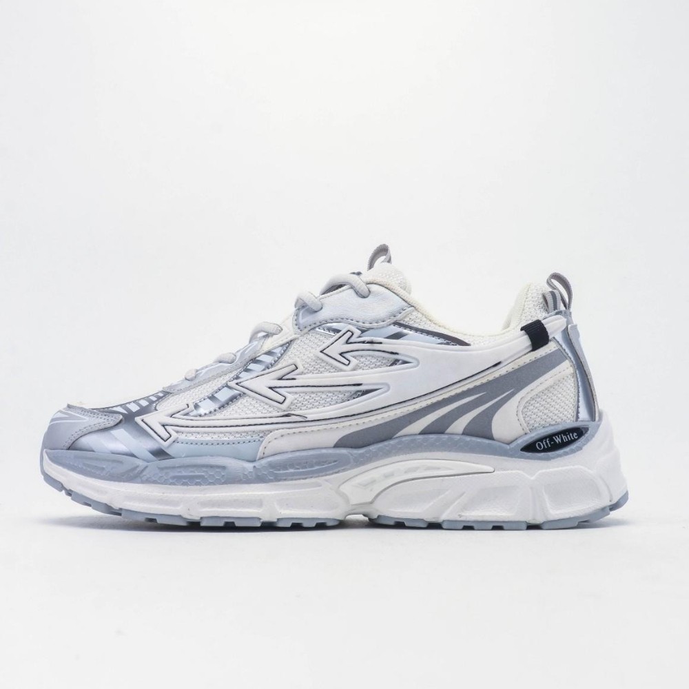 OFF-WHITE ODSY-1000 Mesh White Silver Triple Arrow