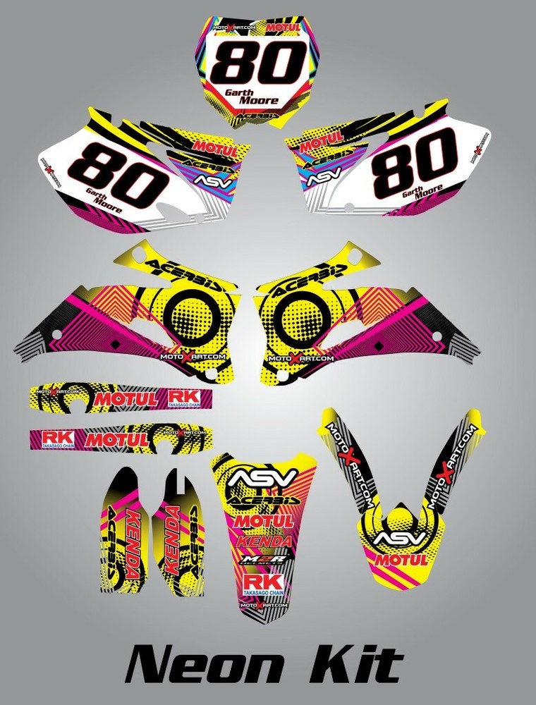 Full Custom Graphic Kit Honda CRF 450 - 2002 / 2005