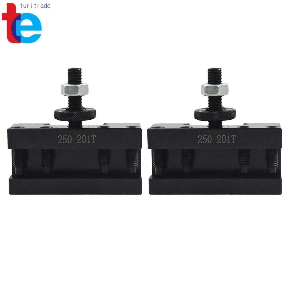 7PC BXA 250-222 Wedge Type Tool Post For Lathe 10 - 15" With Tool Holders