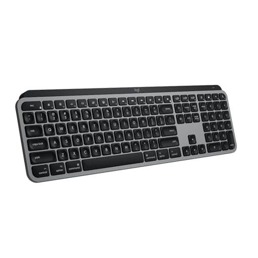 MX Keys S for Mac, Wireless Fluid, Precise Full Size Space Grey Keyboard