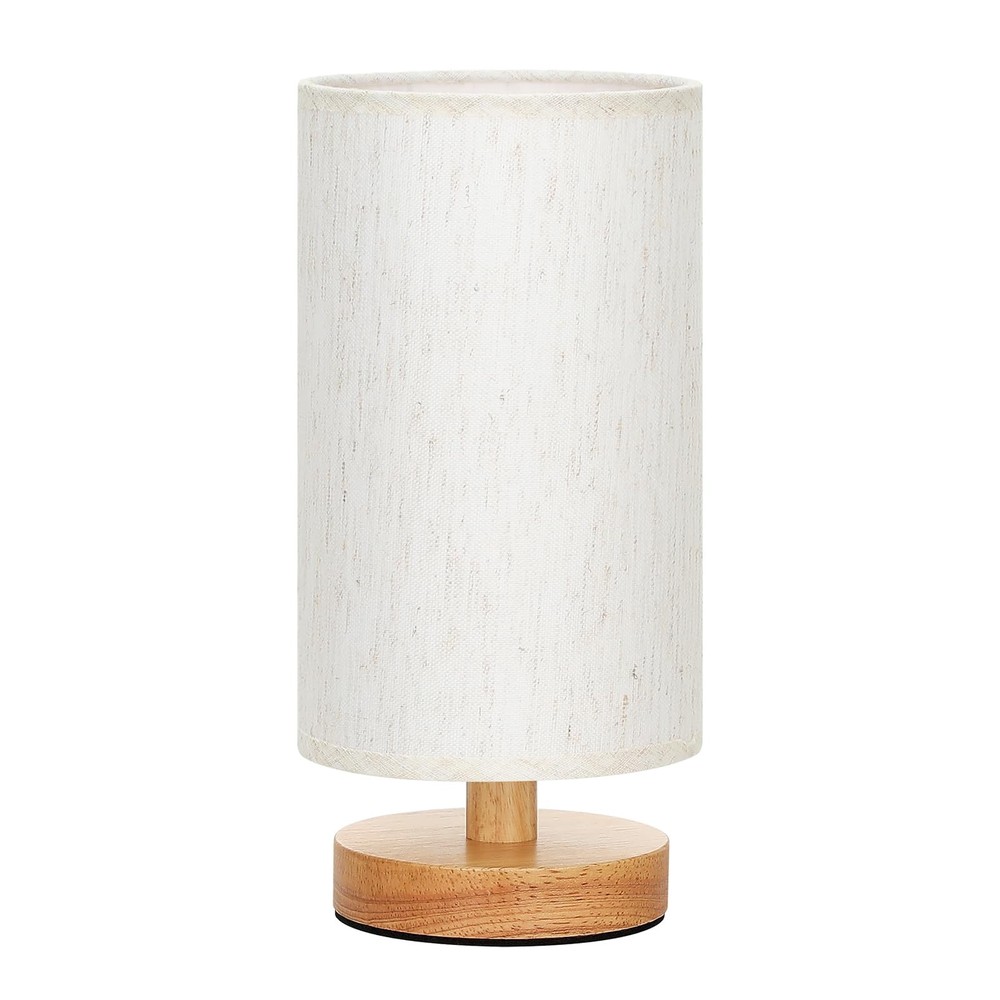 Small Table Lamp for Bedroom - Inline Control, Bedside Lamp with 3000K A15 LE...