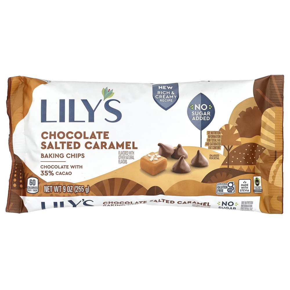 Baking Chips, Chocolate Salted Caramel, 9 oz (255 g)
