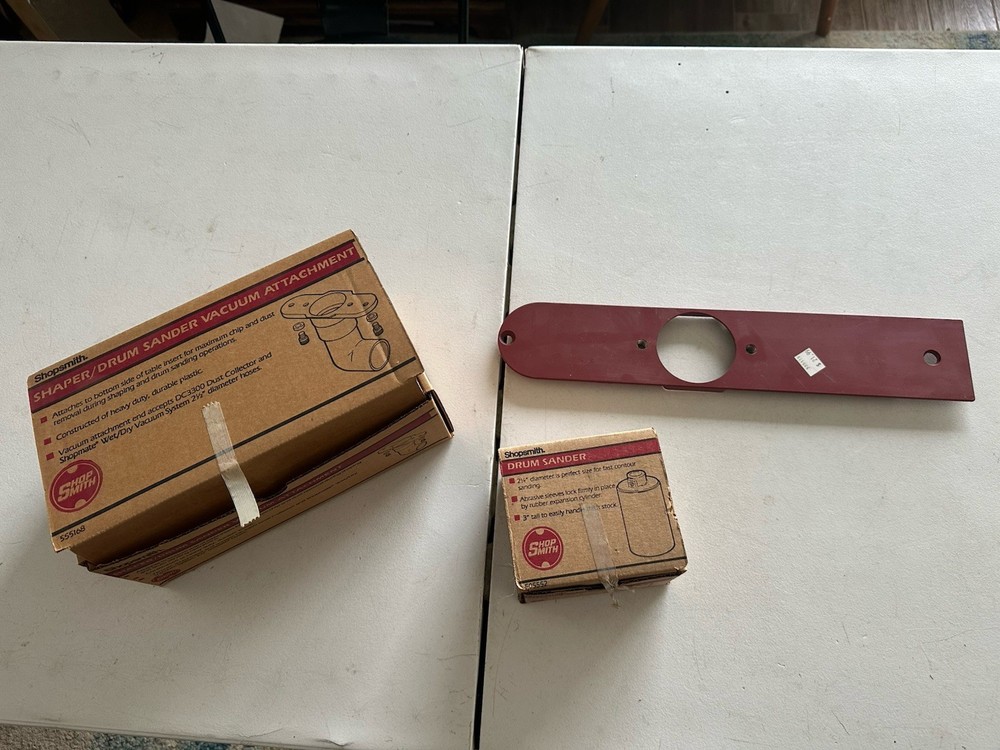 ShopSmith Mark V, 520/510/505 M7 Table Insert Drum Sander & Vacuum Attachment