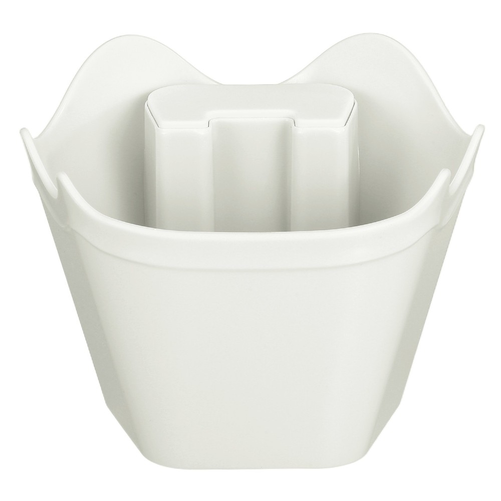 Coffee Knock Box, 4 Inch Plastic Polygonal Knock Box Coffee Grounds Bin, White