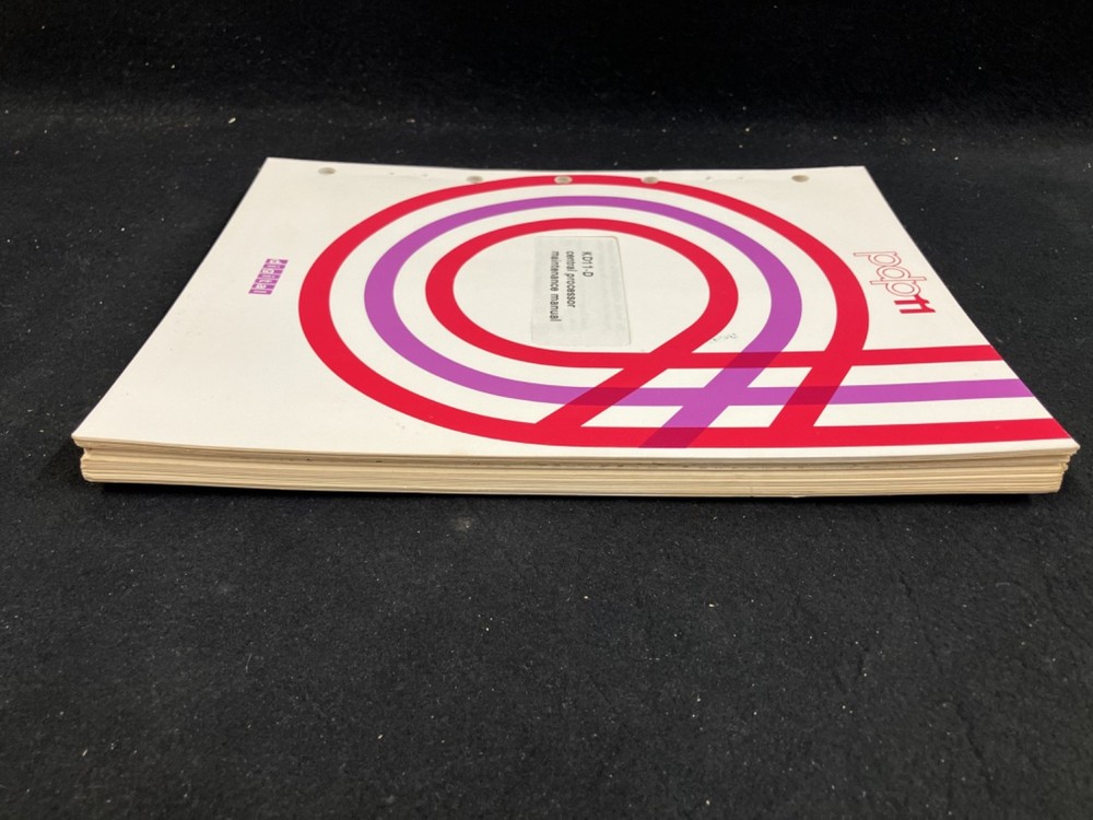 VINTAGE DEC KD11-D CENTRAL PROCESSOR MAINTENANCE MANUAL, 1ST EDITION, 1977