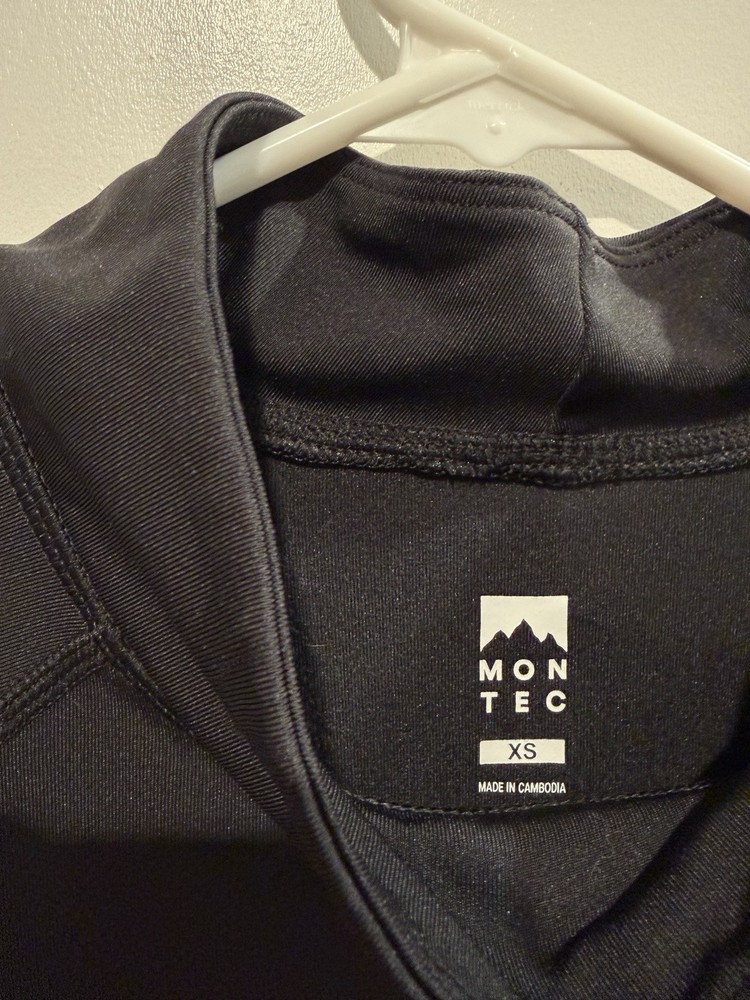 Montec Alpha Base Layer Skiing Top & Pants Men’s Black Size XS