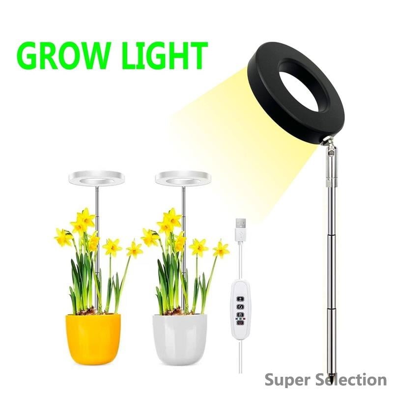 Full Spectrum LED Grow Light With Timer, Dimming, USB For Indoor Plants
