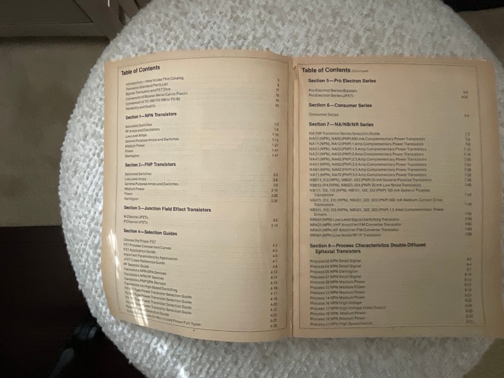 1982 National Semiconductor Transistor Databook NPN PNP JFET Vintage Reference