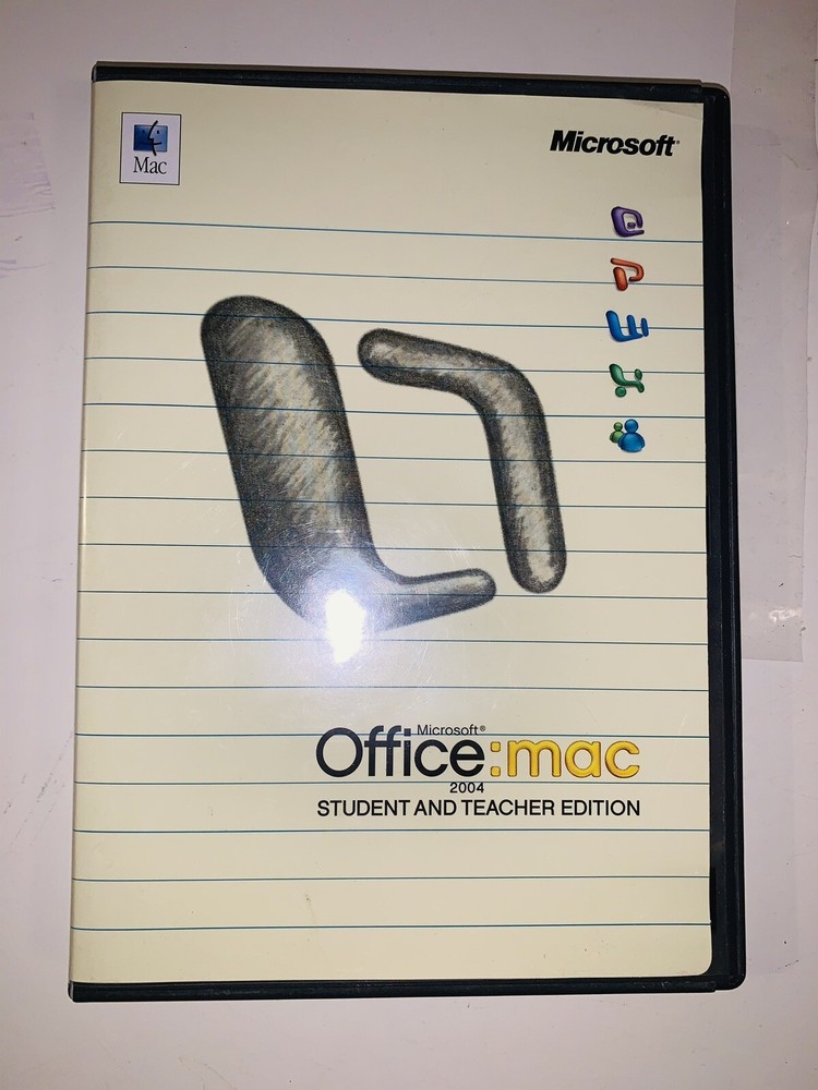 Microsoft Office:mac 2004 Student and Teacher Edition includes 3 installs Apple