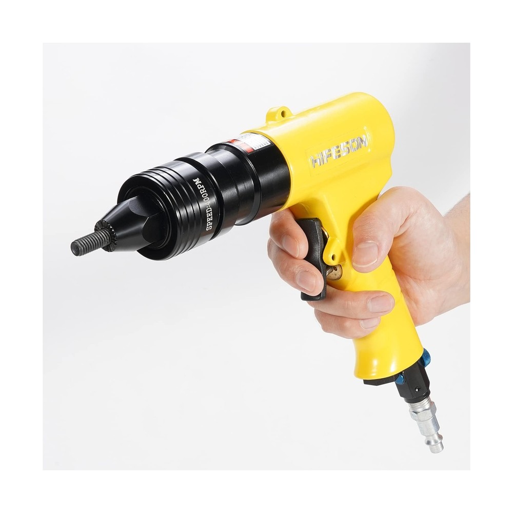 HIFESON Pneumatic Rivet Nut Gun (M4 & M5 & M6) Air Rivet Nut Pull Setter Tool...