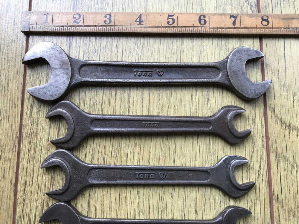 7 Vintage Tona Classic Car Tool Kit Spanner’s
