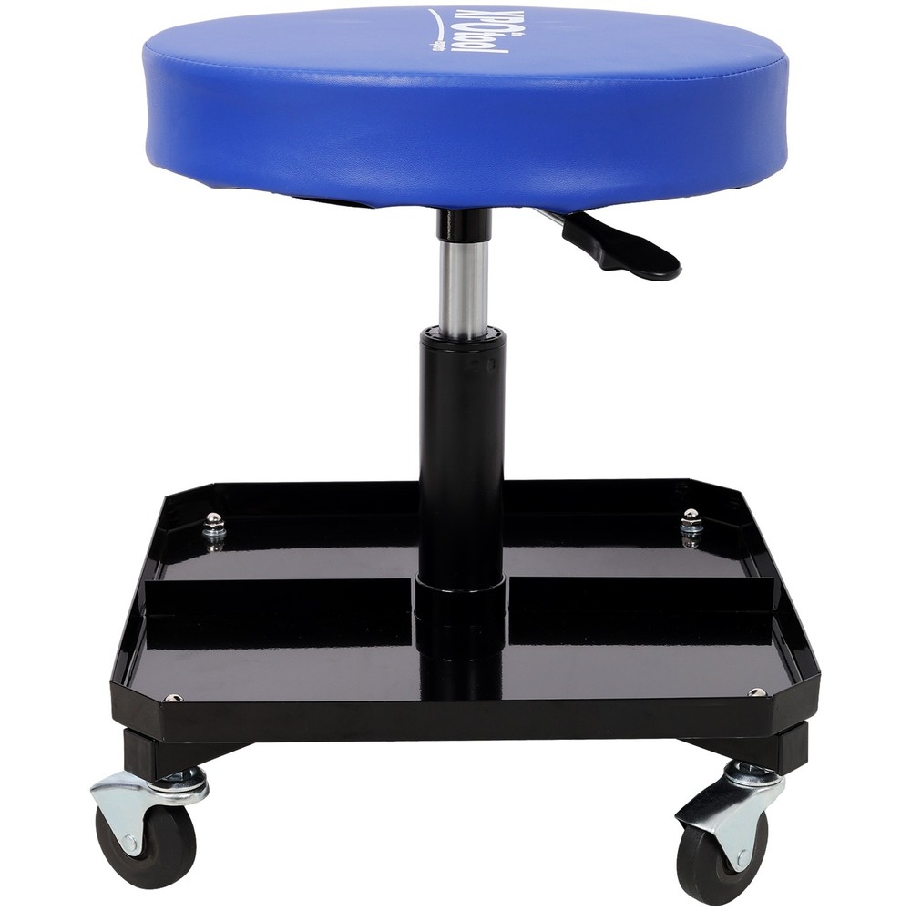 250LBS Rolling Pneumatic Creeper - Adjustable, Tool Tray