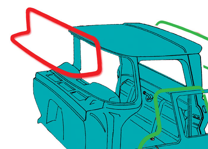 Brothers Trucks W063000STANDARD Windshield Seal - Standard