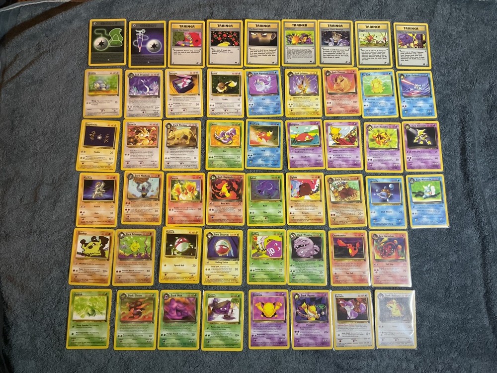 Pokemon Bundle - part  Complete Team Rocket Set Common/Uncommon ⭐ Vintage