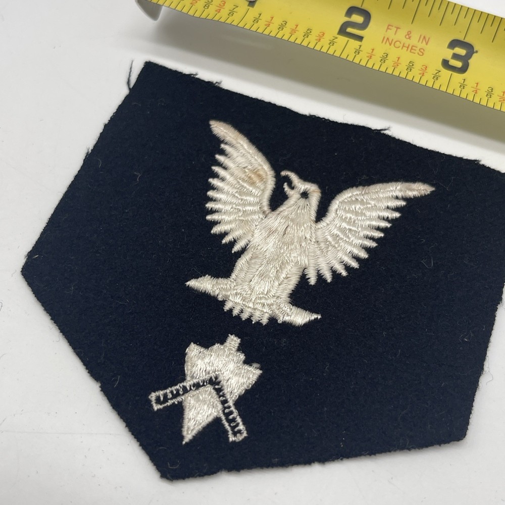 U.S. Military Navy Naval Striker BU Builder Felt Rank Patch Shoulder Eagle Insig