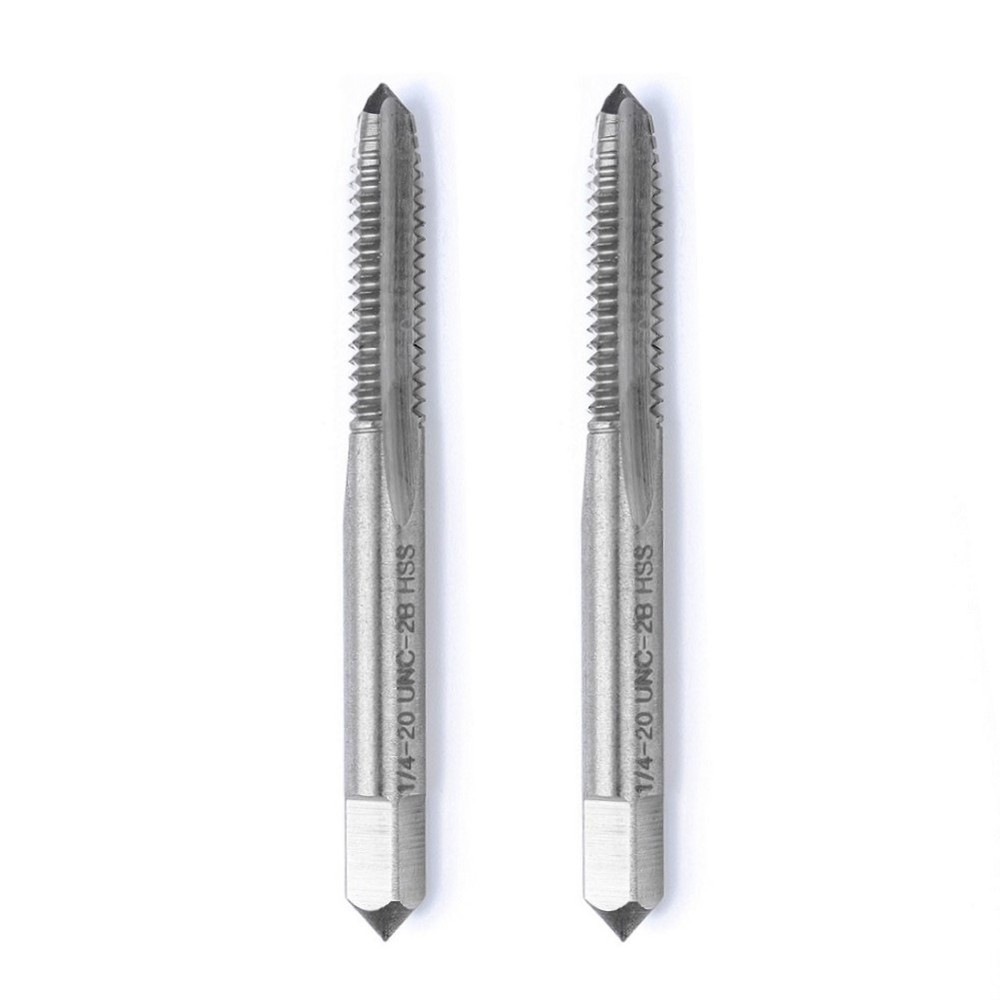 Smooth Thread Cutting 2pcs HSS Straight Flute Thread Drill Screw Tap Set