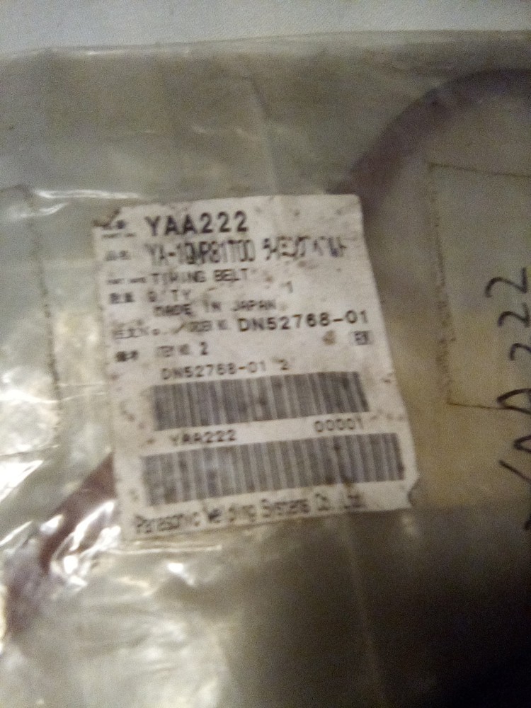 Panasonic Welding Systems YAA222 Timing Belt
